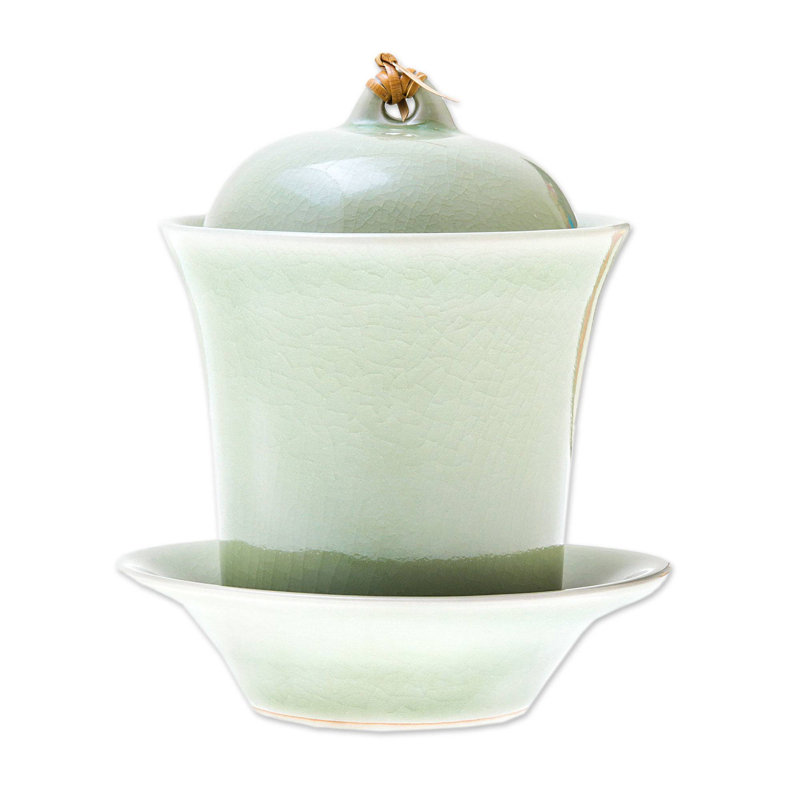 Tasse à thé et soucoupe Portishead, Vert
