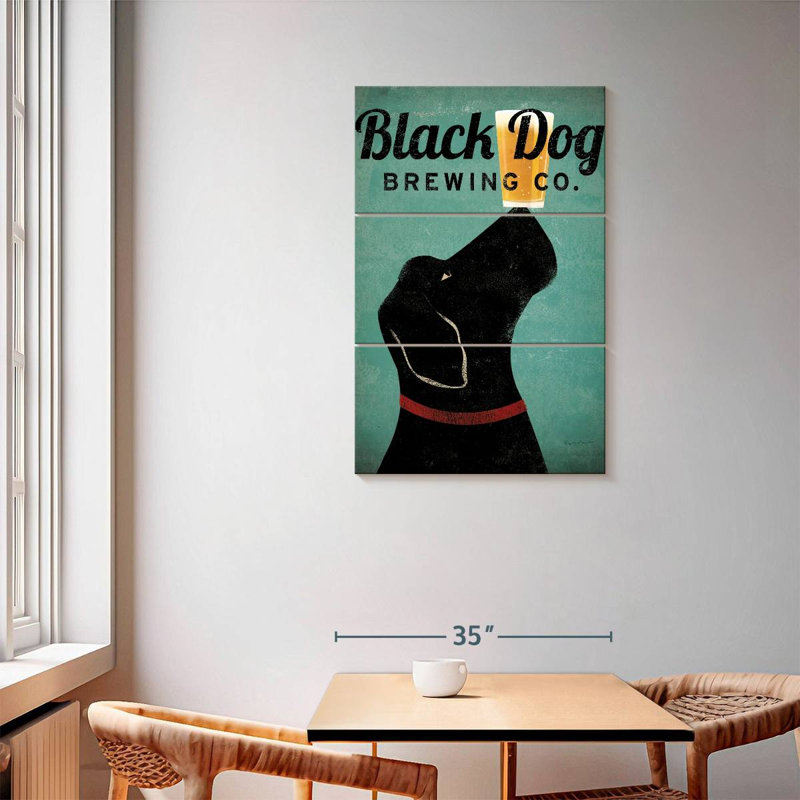 Brampt Black Dog Brewing Co, 57'' H X 36'' W