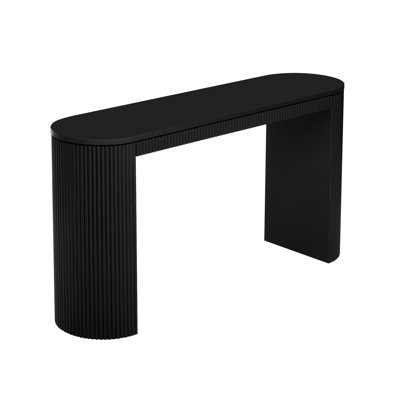 Elegant Console Table With Material And Curved Design Table, Enhances Room Decor Function