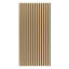 Panneau mural acoustique beige chaud 24 po x 48 po SereniSlats, panneau isolant à lattes de bois cannelées 3D-125372151