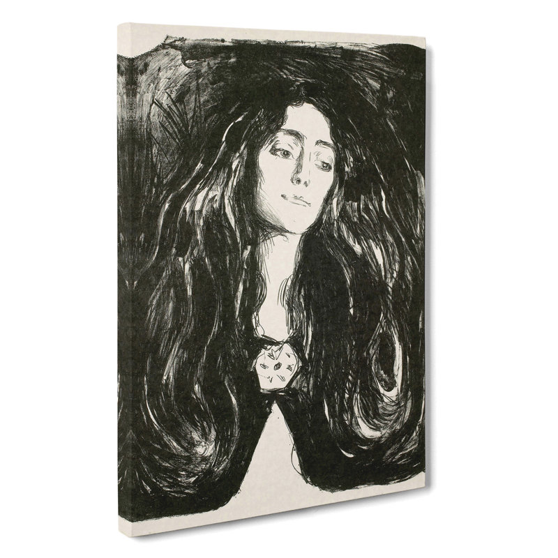 The Brooch Eva Mudocci by Edvard Munch - Wrapped Canvas, 76cm H x 50cm W x 3cm D