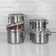 Stainless Steel 4 Piece Kitchen Canister Set