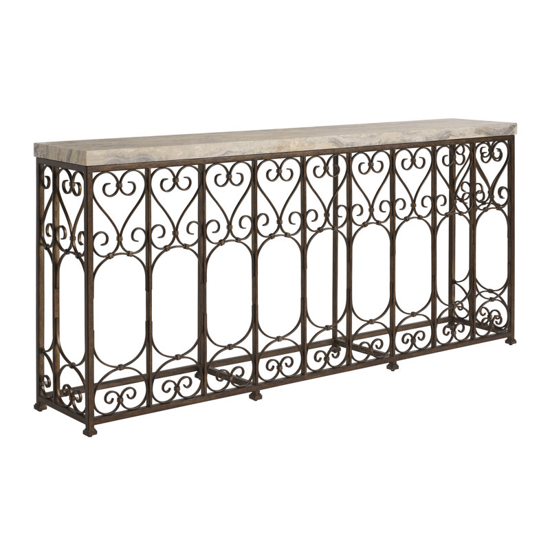 Montecito 74'' W Stone Console Table