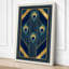 Golden Circles Art Deco - Wrapped Canvas-1333161581-1333161872