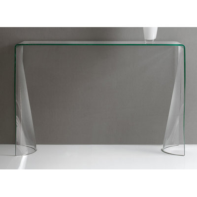 Lenhardt 110cm Glass Console Table