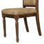 Ensemble de 2 chaises de salle à manger modernes avec rembourrage en tissu de polyester gris, finition noyer antique-386501563-386501558