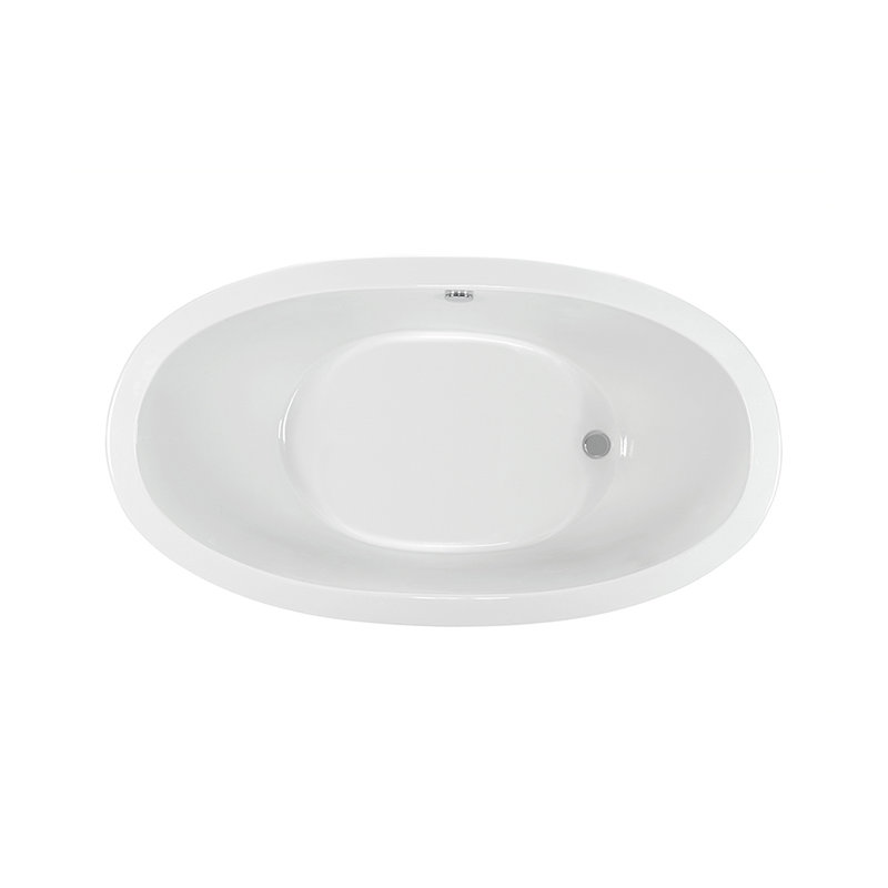 Louise 1 Freestanding Soaker Tub - Matte, Right