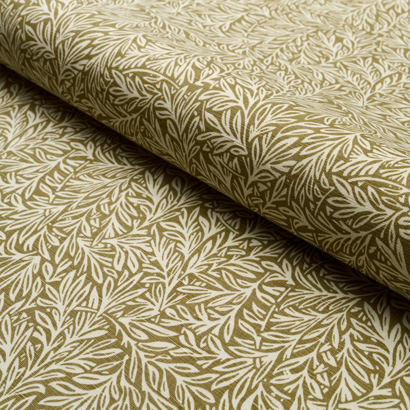 Tissu feuille de saule, Vert