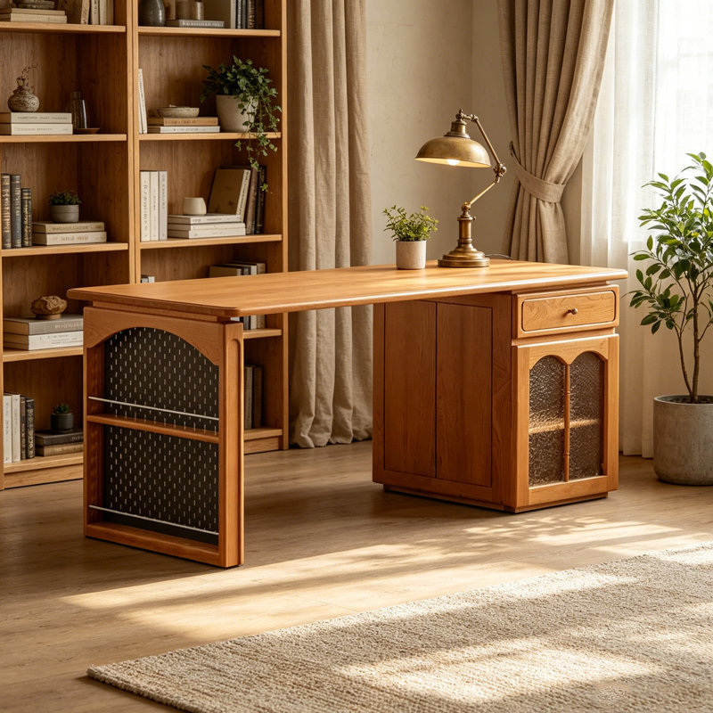 Magnifique bureau fonctionnel avec rangement, H 29,52 po x l 62,99 po x P 23,62 po