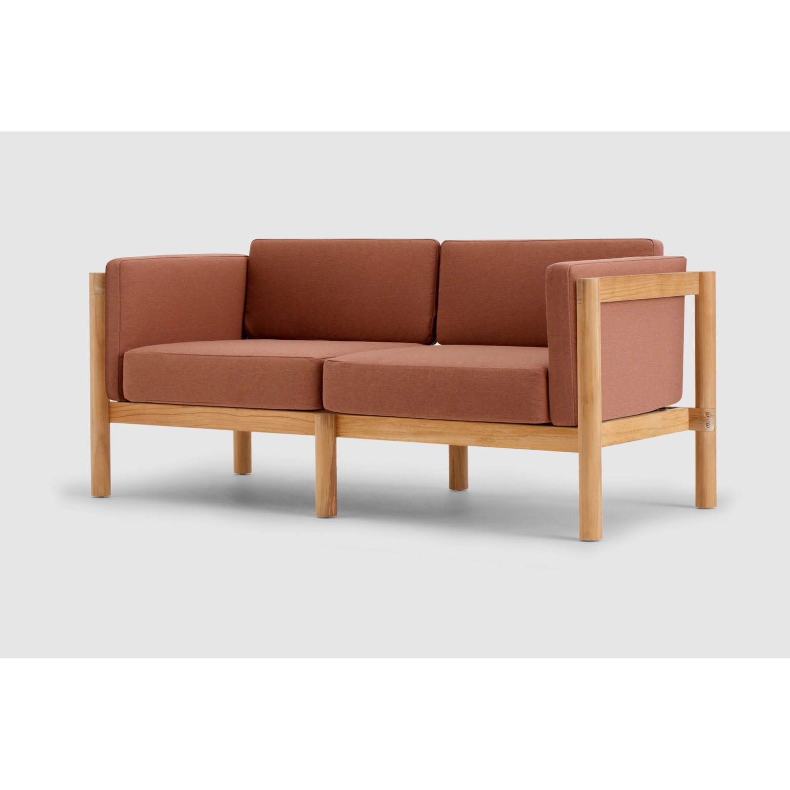 Haven 66" Sunbrella® Patio Loveseat, Sunbrella Rust