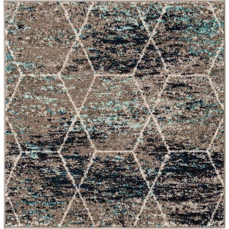 Johnstonville Geometric Indoor Rug, Square 3'1"