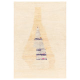 Modern One-of-a-Kind Rectangle 5'2" x 7'8" Hand Knotted Area Rug