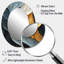 Miroir mural ovale gris doré-2079723856