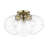 Gamby Glass Semi Flush Mount-840384255