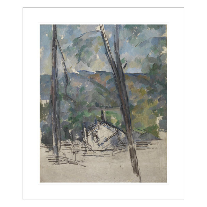 «Route to Le Tholonet» par Paul Cézanne, impression giclée encadrée, H 27,62 po x l 23,5 po