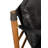 Luther Chair, Ebony Black Leather