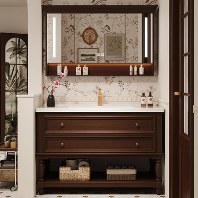 Armoire de salle de bain American style vintage