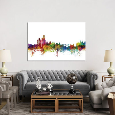 Amsterdam, The Netherlands Skyline by Michael Tompsett - Wrapped Canvas Gallery-Wrapped Canvas Giclée