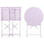 Bela 2 - Person Patio Dining Set Round Table with Cushions Included-1629379938