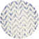 Chou Hand Tufted Wool/Cotton Geometric Rug in Ivory/Blue