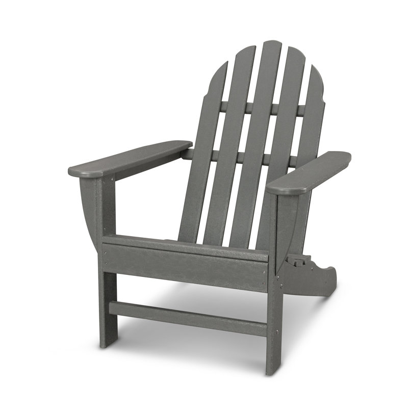 POLYWOOD Classics Adirondack Chair, Slate Gray