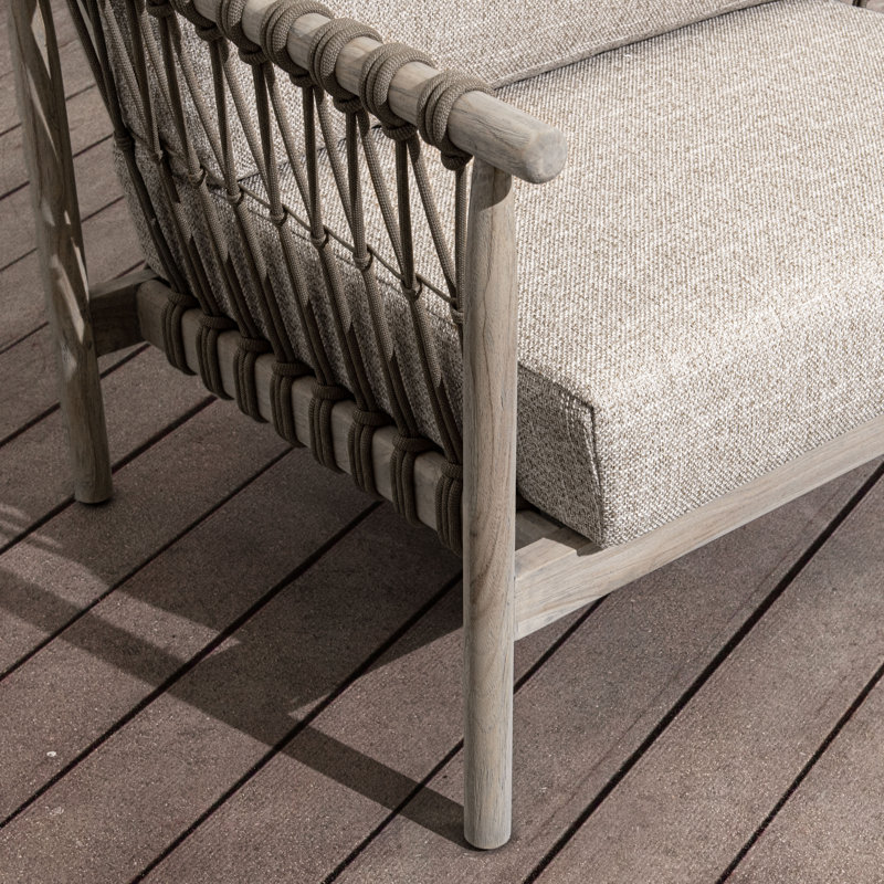 Leo Outdoor Accent Chair Taupe