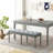 Melvern Polyester Upholstered Bench-1072558795