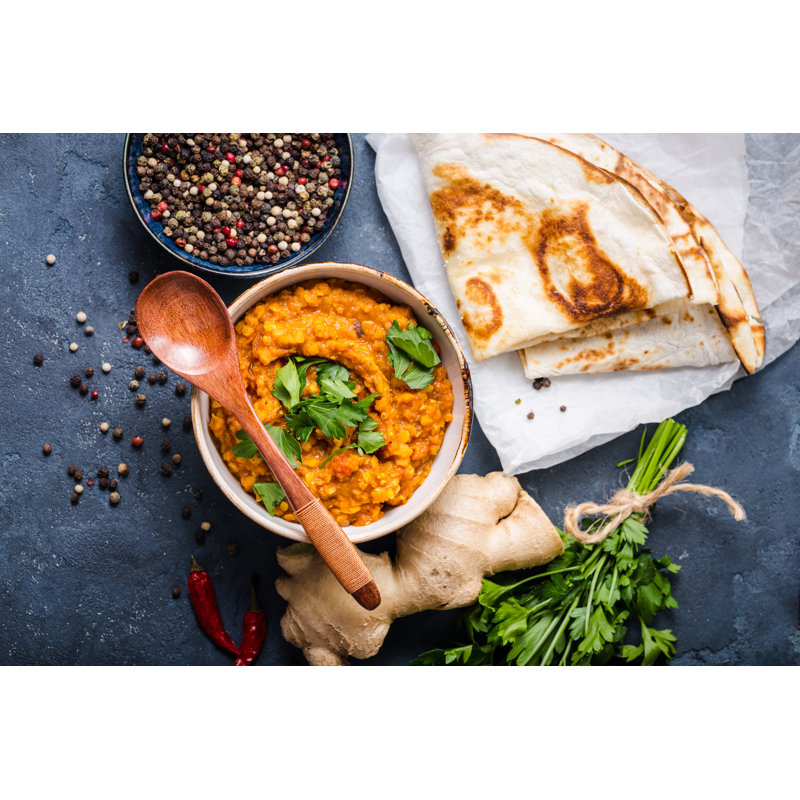 Indian Lentils Dal - Wrapped Canvas Print, 20cm H x 30cm W x 3.8cm D