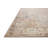 Oriental Machine Woven Polypropylene/Polyester Area Rug in Beige/Blue-1498780219