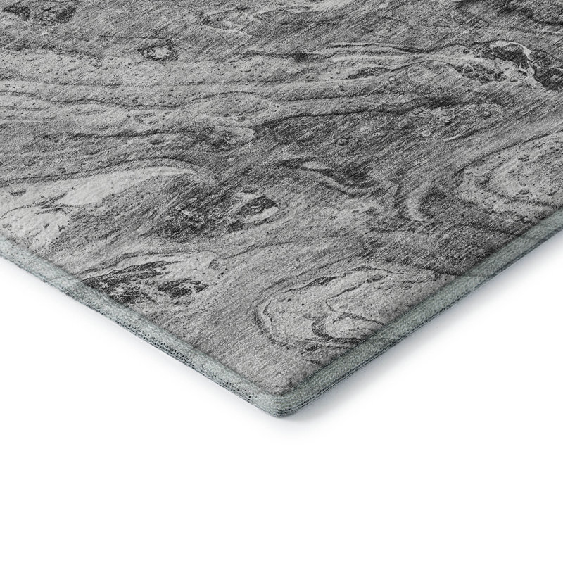 Premium Machine Washable Cerrito Gray Rug, Rectangle 8' x 10'