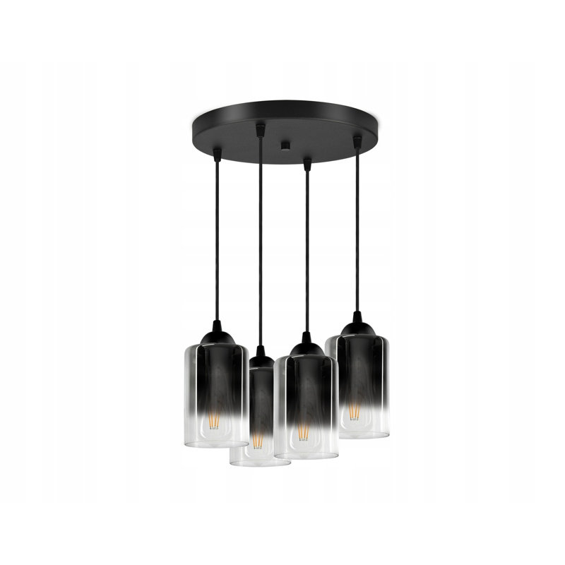 Elli-Mae 4 - Light Cluster Cylinder Pendant, Graphite