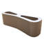 2-In-1 Cat Scratching Post & Cozy Bed, Non-Toxic Cardboard Cat Toy For Indoor Cats