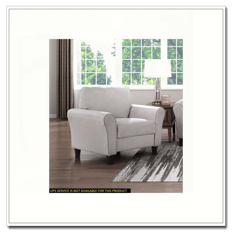 Mobilier de salon moderne avec coussins attachés en tissu texturé de couleur sable transitionnelle moderne, Sable du désert