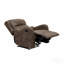 Fauteuil inclinable en microfibre brun rembourré 1pc