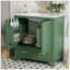 Meuble-lavabo vert 30 po avec lavabo simple