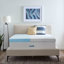 Surmatelas en mousse viscoélastique imprégnée de gel de 4 po avec housse Lucid - simple TG-117393760-52937012