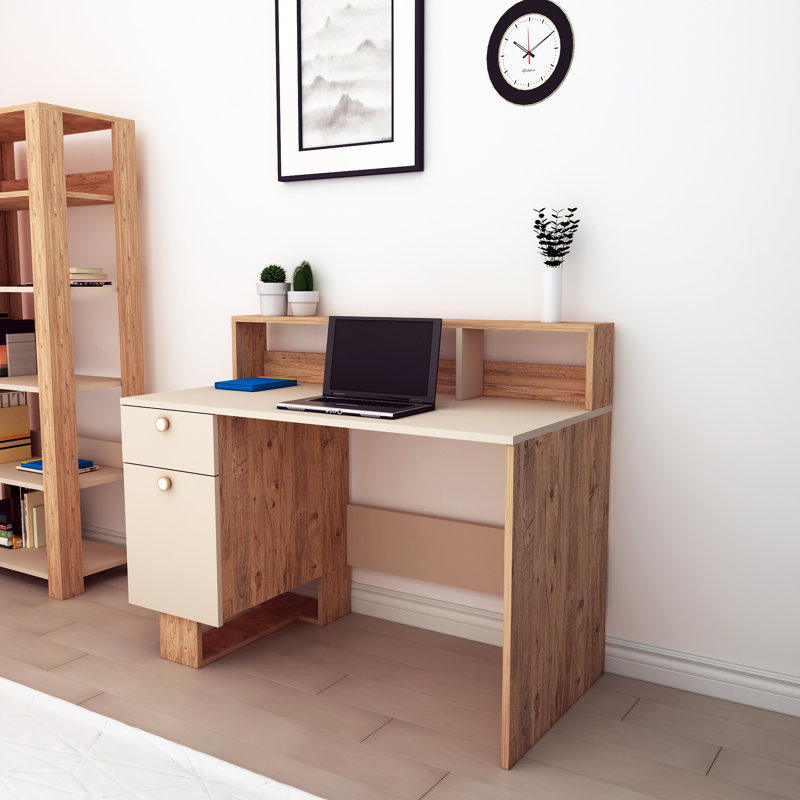 Irmak 120cm Rectangular Computer Desk and Cabinet