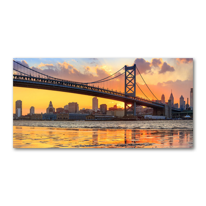 Philadelphia Bridge - Wrapped Canvas Print
