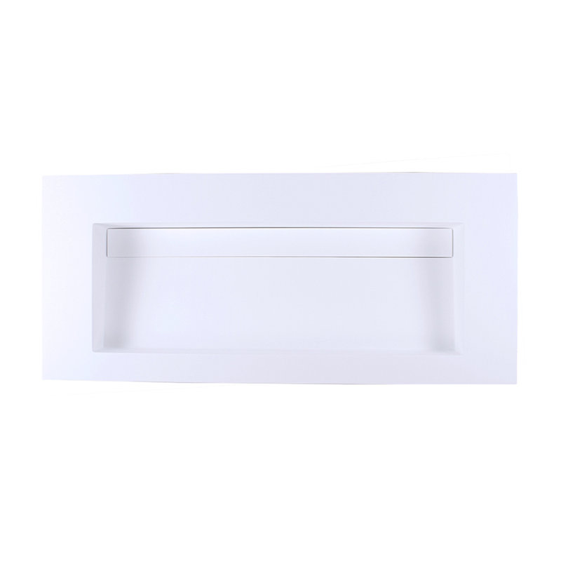Kubista 48'' L Bathroom Sink, Gloss White