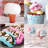 Nostalgia Retro Hard and Sugar Free Candy Countertop Original Cotton Candy Maker, Includes 2 Reusable Cones and Sugar Scoop-54381166