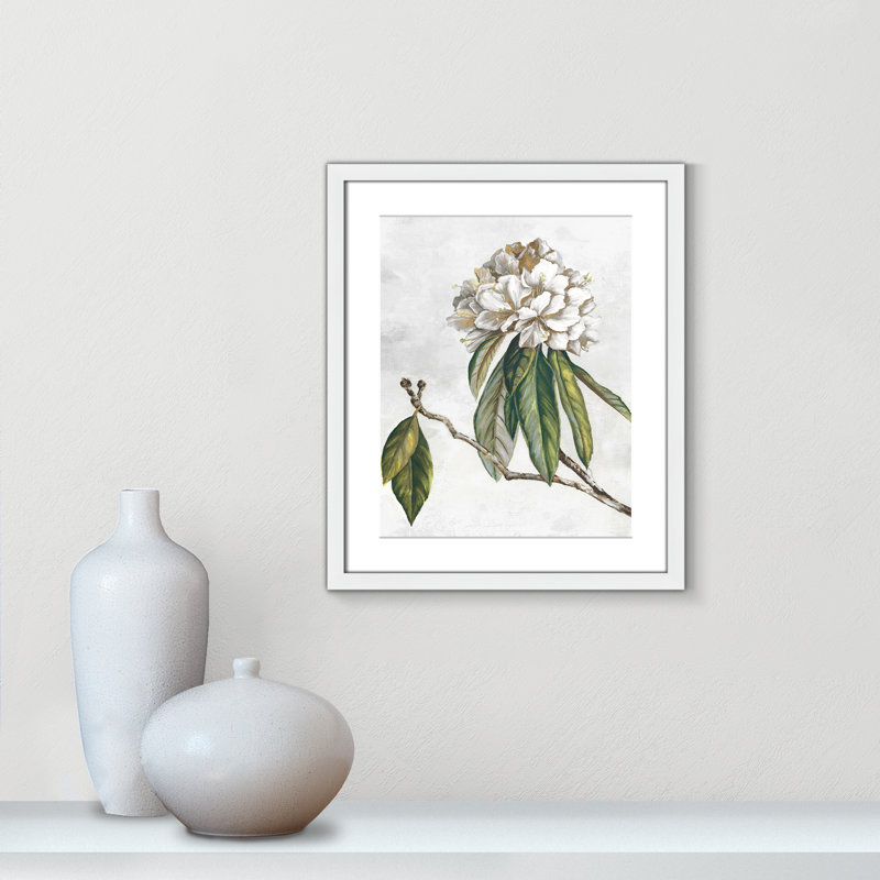 «Pearly Beauty II» par Eva Watts, Blanc satiné, L 16 po x H 19 po, Imprimé mat