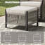 Ensemble de 2 repose-pieds d'extérieur en osier PE avec coussin pour la cour ou la terrasse-2113486609