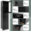 Amatul Glass Freestanding Linen Cabinet