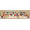 Bordure de papier peint à motif de fruits et de baies de style rétro L 15 pi x l 7 po