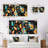 Eclectic Boho Feather Pattern - Abstract Botanicals Square Collage Set Of 2-101852732-101852733