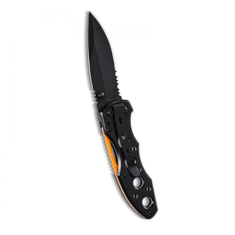 Folding Pocket Knife 3 in/7.6 cm 7Cr17Mov Blade Aluminum Handle Sharp