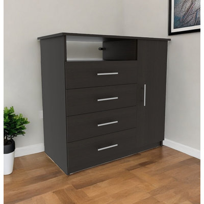 Commode 4 tiroirs 36 "noire