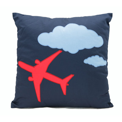 787 Embroidered Throw Pillow