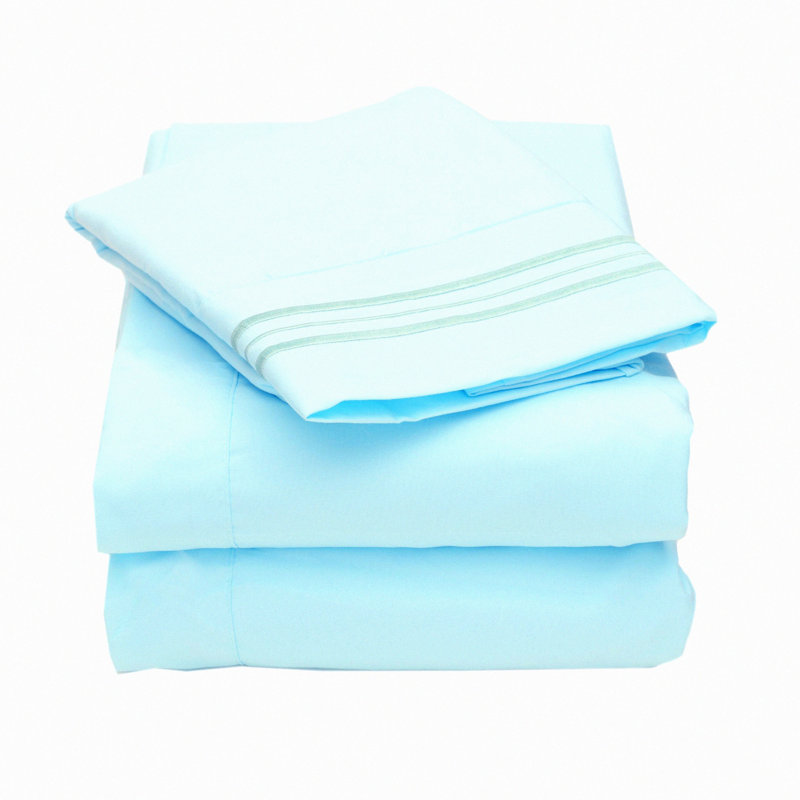 Luxury Comfort 2000 Thread Count Deep Pocket Bed Sheet Set - Soft & Durable - 4 Piece Set, Full Sheet Set, Multicolor