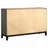 Carina Grey Oak And Black 4-Piece Eastern King Panel Bedroom Set